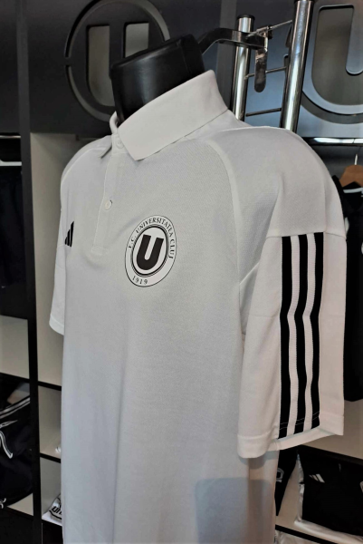 Tricou polo adidas alb