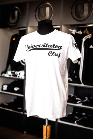 Tricou alb dama "Universitatea Cluj"